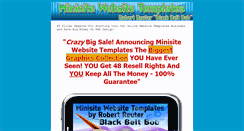 Desktop Screenshot of minisitewebsitetemplates.com