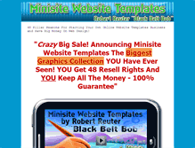 Tablet Screenshot of minisitewebsitetemplates.com